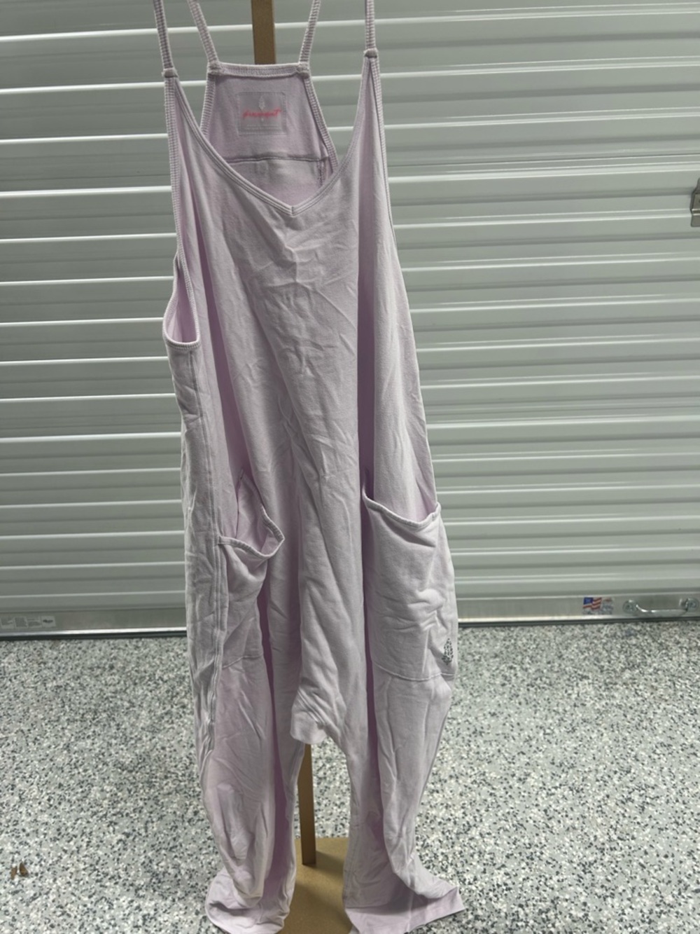 Free People Movement Small Light Lavender Oversized Pocket Jumpsuit